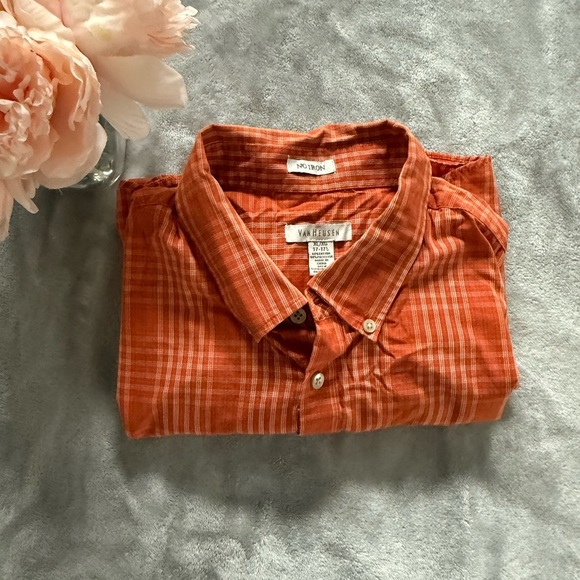 Van Heusen Men's Orange Shirt - Picture 1 of 5
